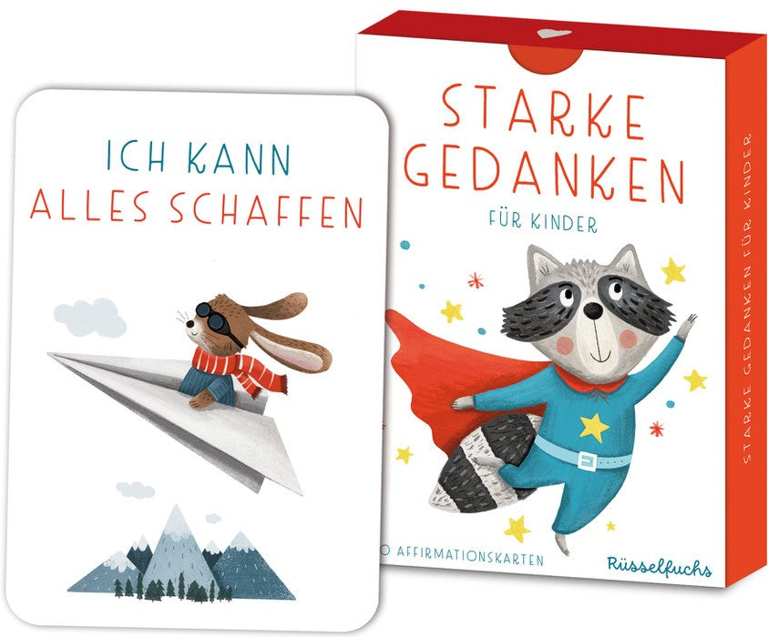 Affirmationskarten für Kinder "Starke Gedanken"