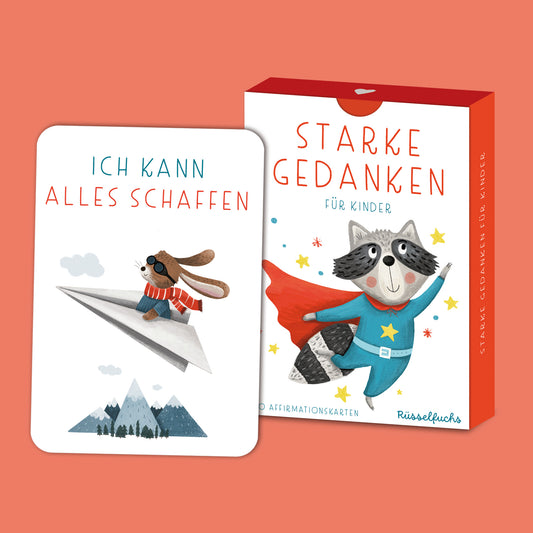 Affirmationskarten für Kinder "Starke Gedanken"