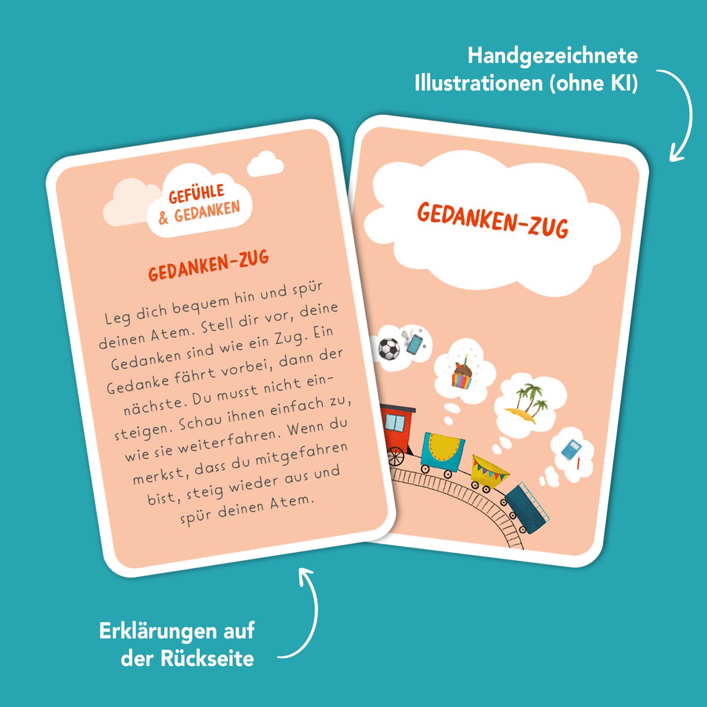 Achtsamkeitskarten für Kinder "Pause im Kopf"