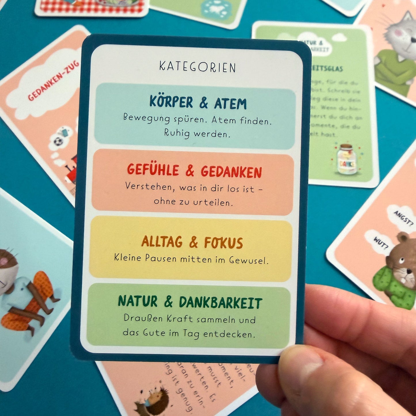 Achtsamkeitskarten für Kinder "Pause im Kopf"