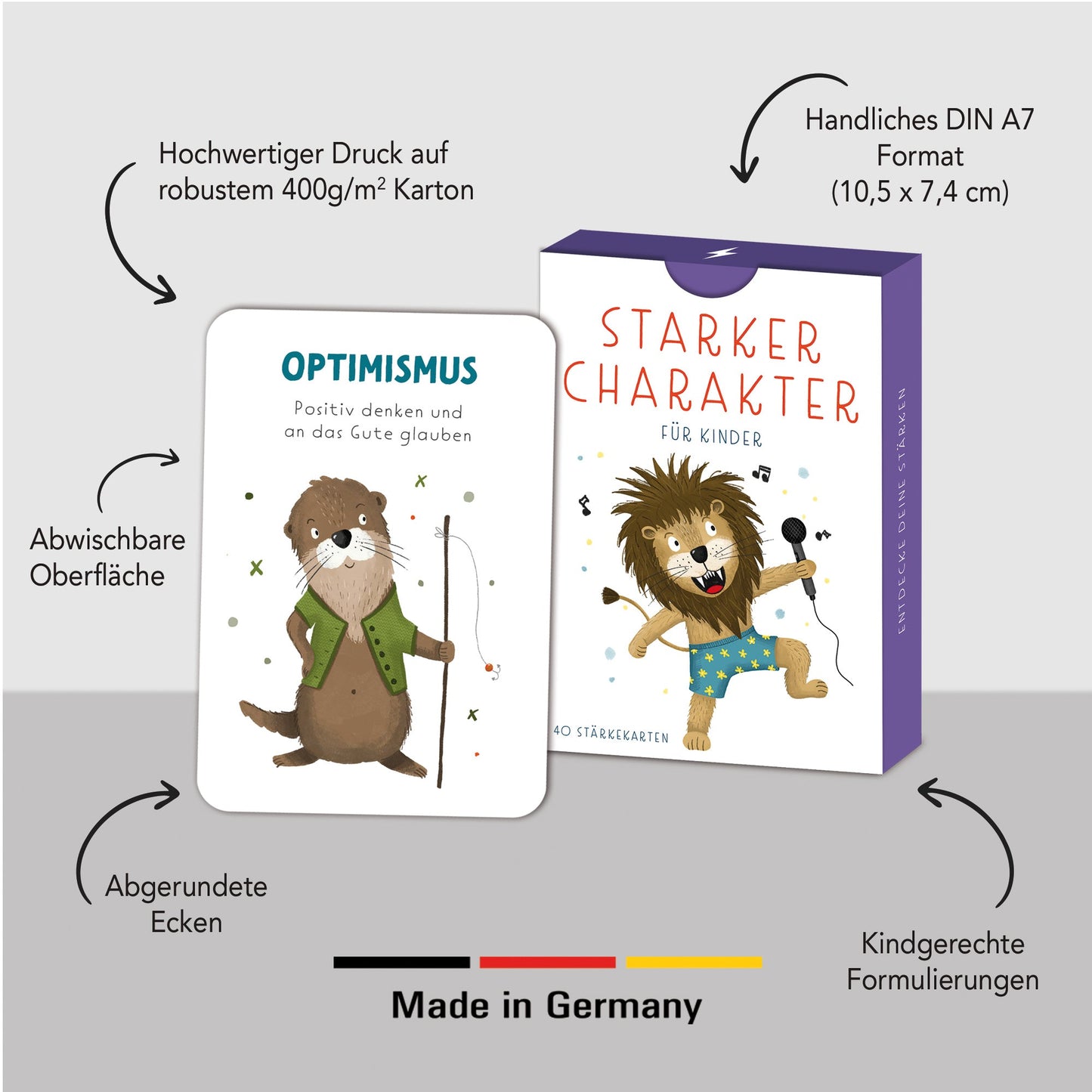 Stärkekarten für Kinder "Starker Charakter"