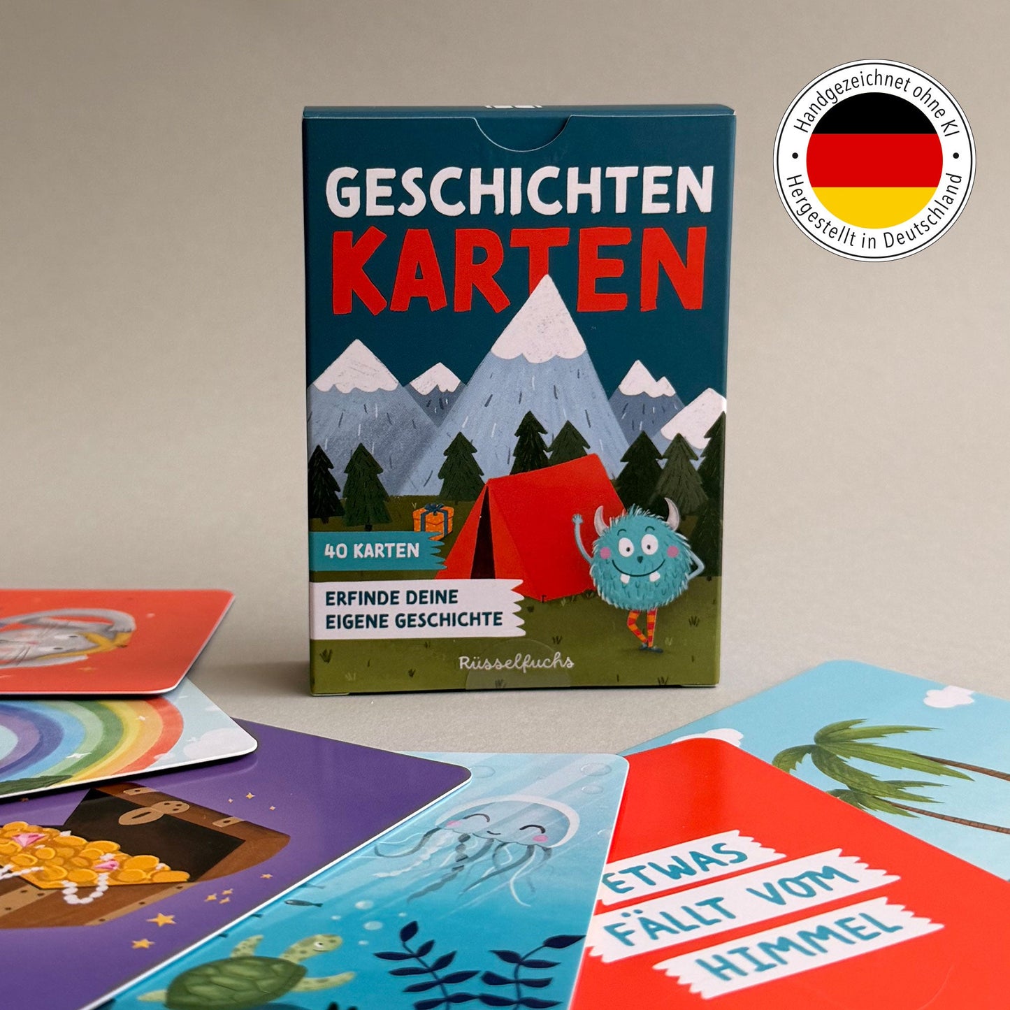Geschichtenkarten für Kinder – handgezeichnete Erzählkarten, Ansicht 12, kreative Illustrationen