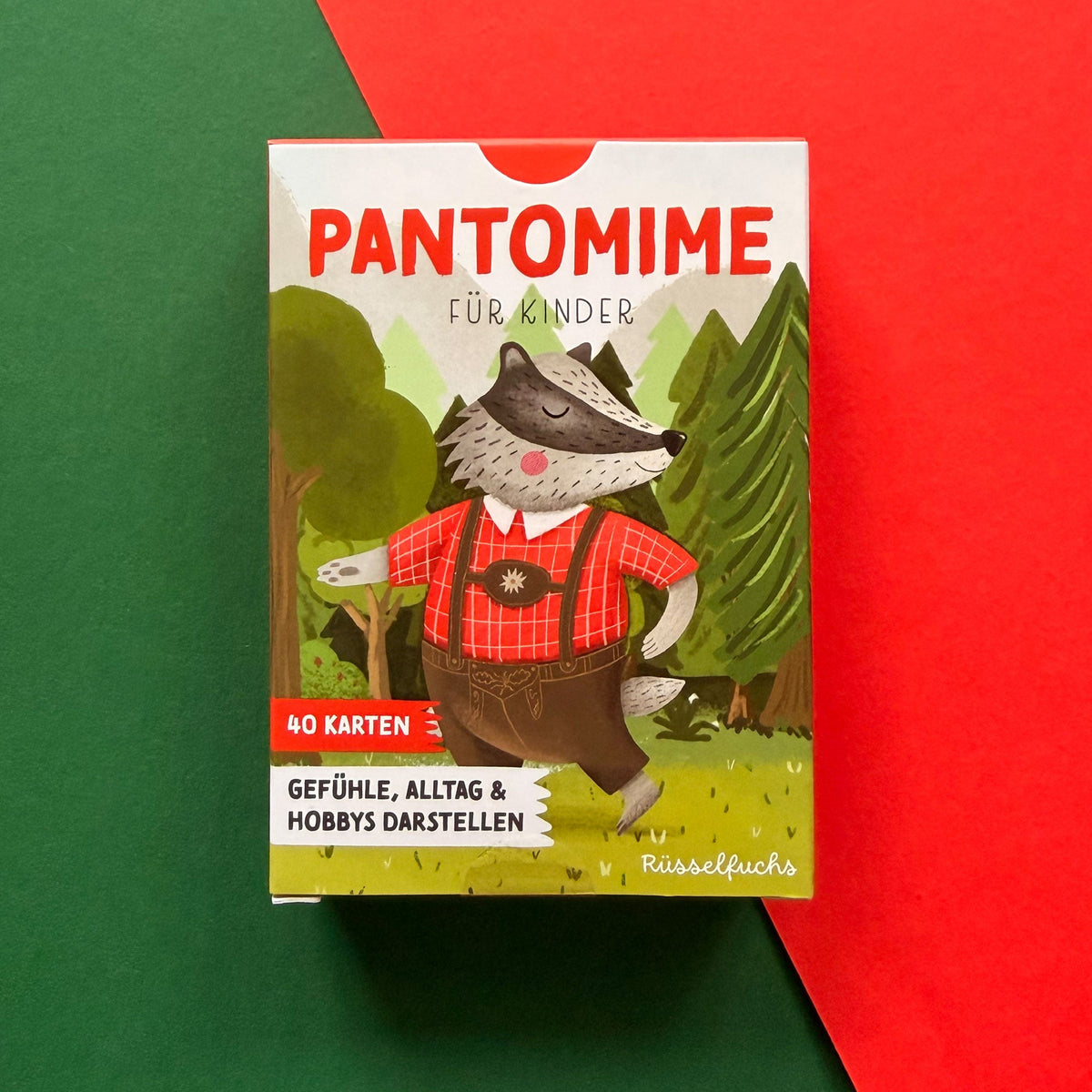 Pantomimekarten für Kinder – Kartenset von Rüsselfuchs