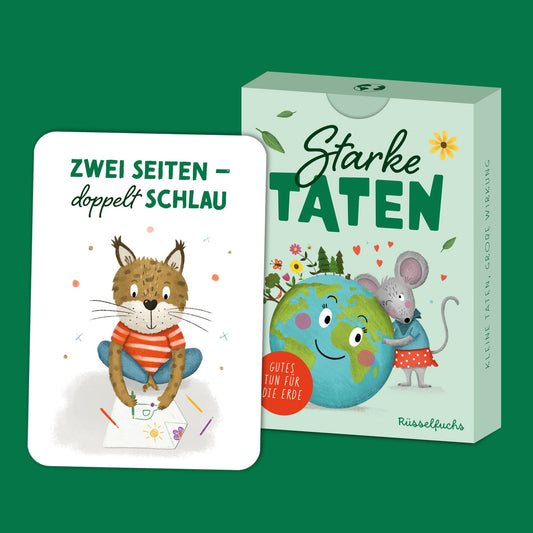 Umweltkarten für Kinder "Starke Taten"