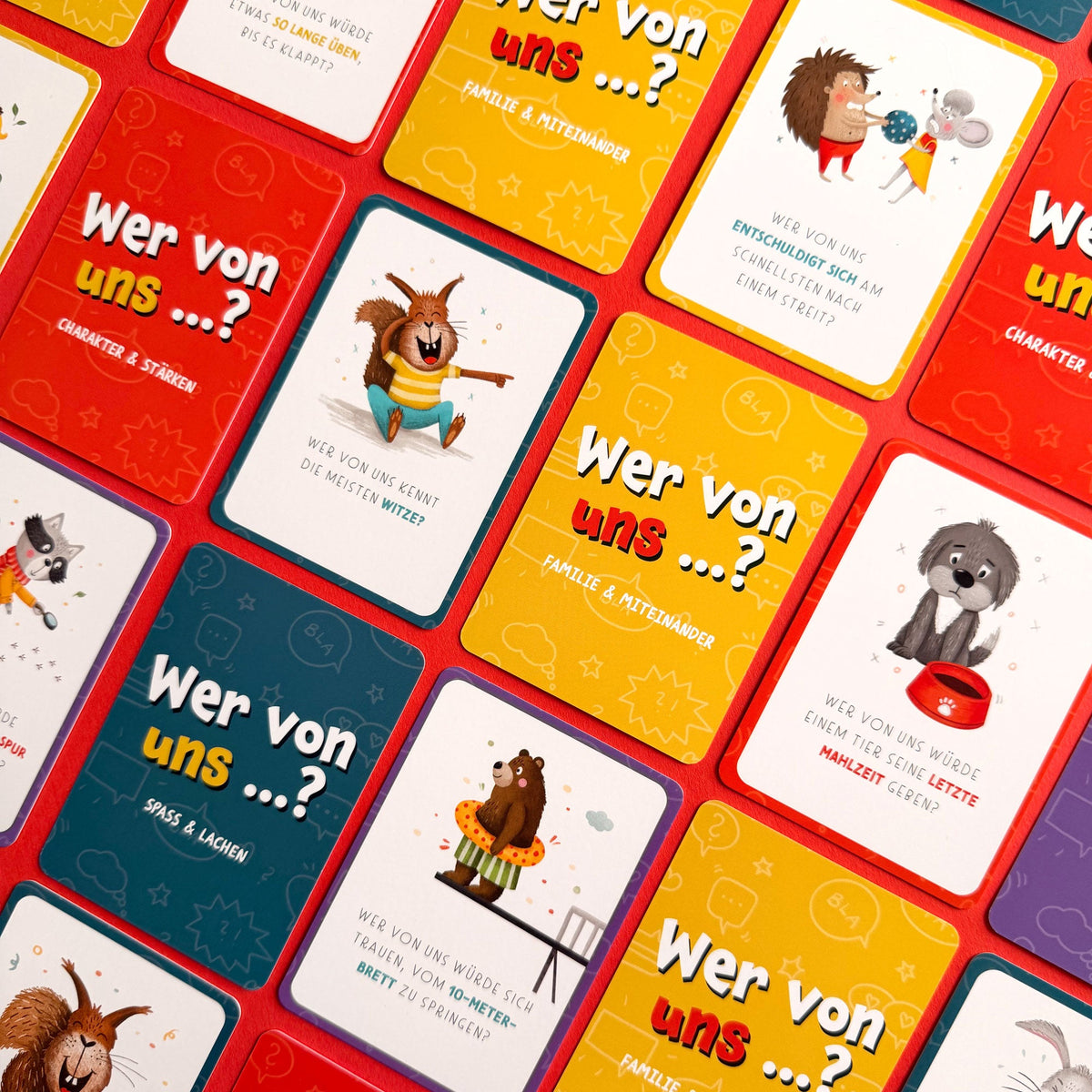 Wer von uns? Kartenspiel für Kinder – gemeinsam Stärken entdecken mit 40 liebevoll illustrierten Karten